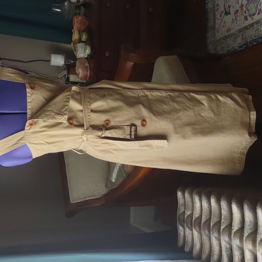 Madewell Tan Button-Front Dress